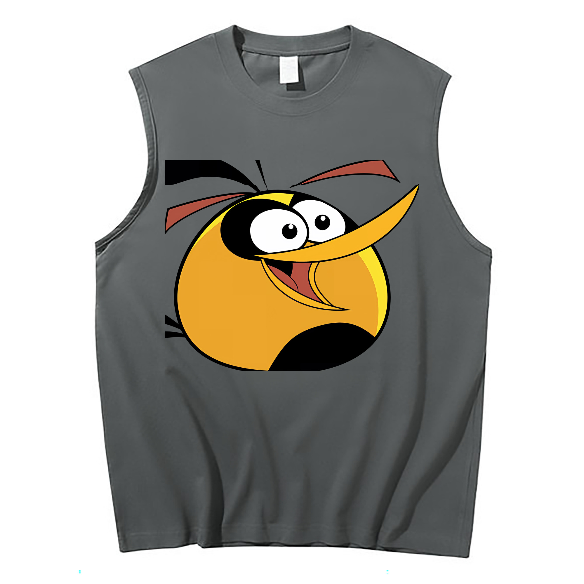 （画像用） Angry Birds アングリーバード コットン100％タンクトップ（フロントプリント）
